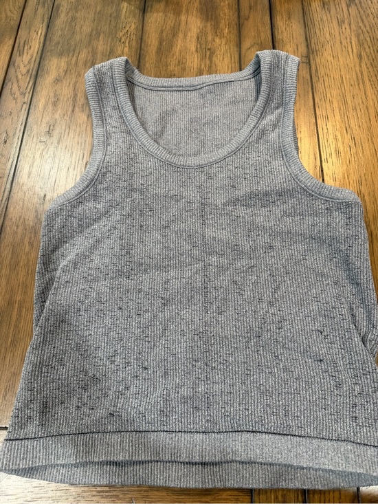 Source Unknown Tops - Heather Gray Ribbed Tank Top athleisure
